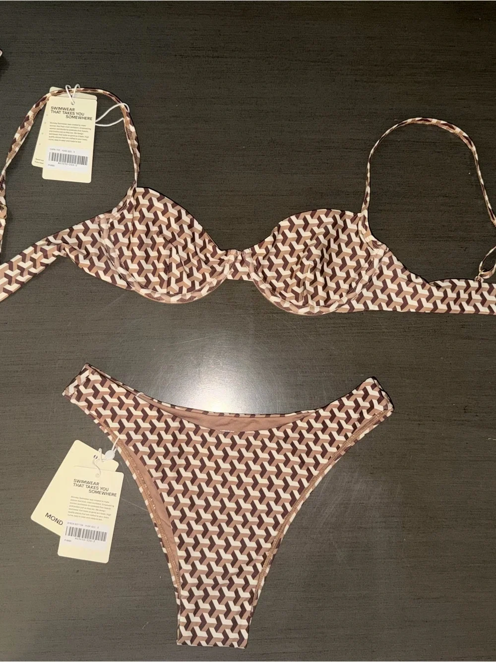 Monday Swimwear Husk Geo Bikini